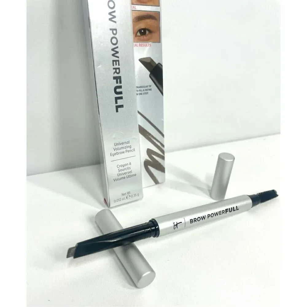 IT Cosmetics Brow Powerfull Universal Volumizing Brow Pencil TAUPE New in Box